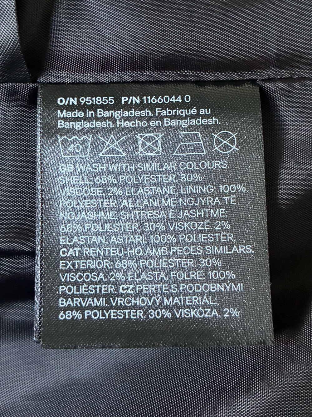 H&M Boys Checked Woven Suit (Grey/Black) Size 6 - Picture 7 of 13